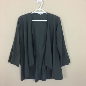 Standard James Perse 2 Open Front Roll Tap Jacket